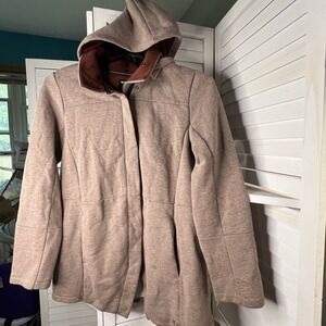 Hurley Winchester Knit Hooded Jacket Women's Fleece‎ Sweatshirt Coat Sz L